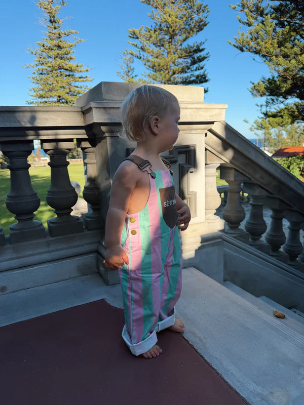 Be Si Baby - Cotton Candy Overalls - Oversized