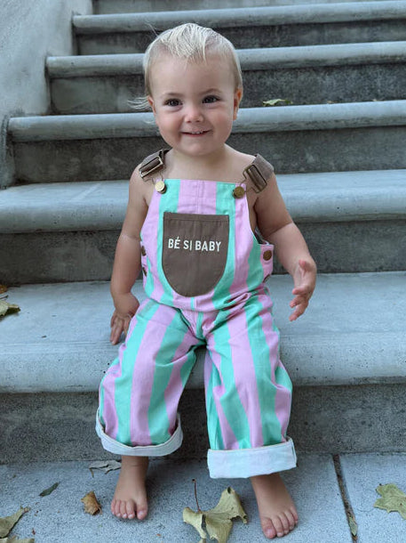 Be Si Baby - Cotton Candy Overalls - Oversized