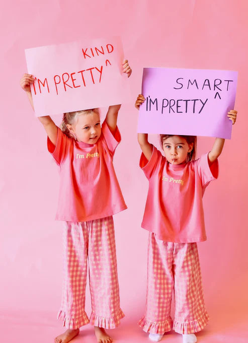 Dear Darcy - I'm Pretty - Over Sized Toddler Tee