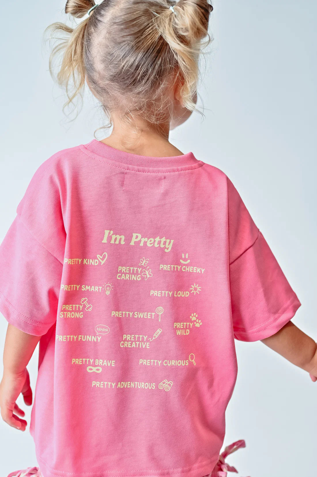 Dear Darcy - I'm Pretty - Over Sized Toddler Tee