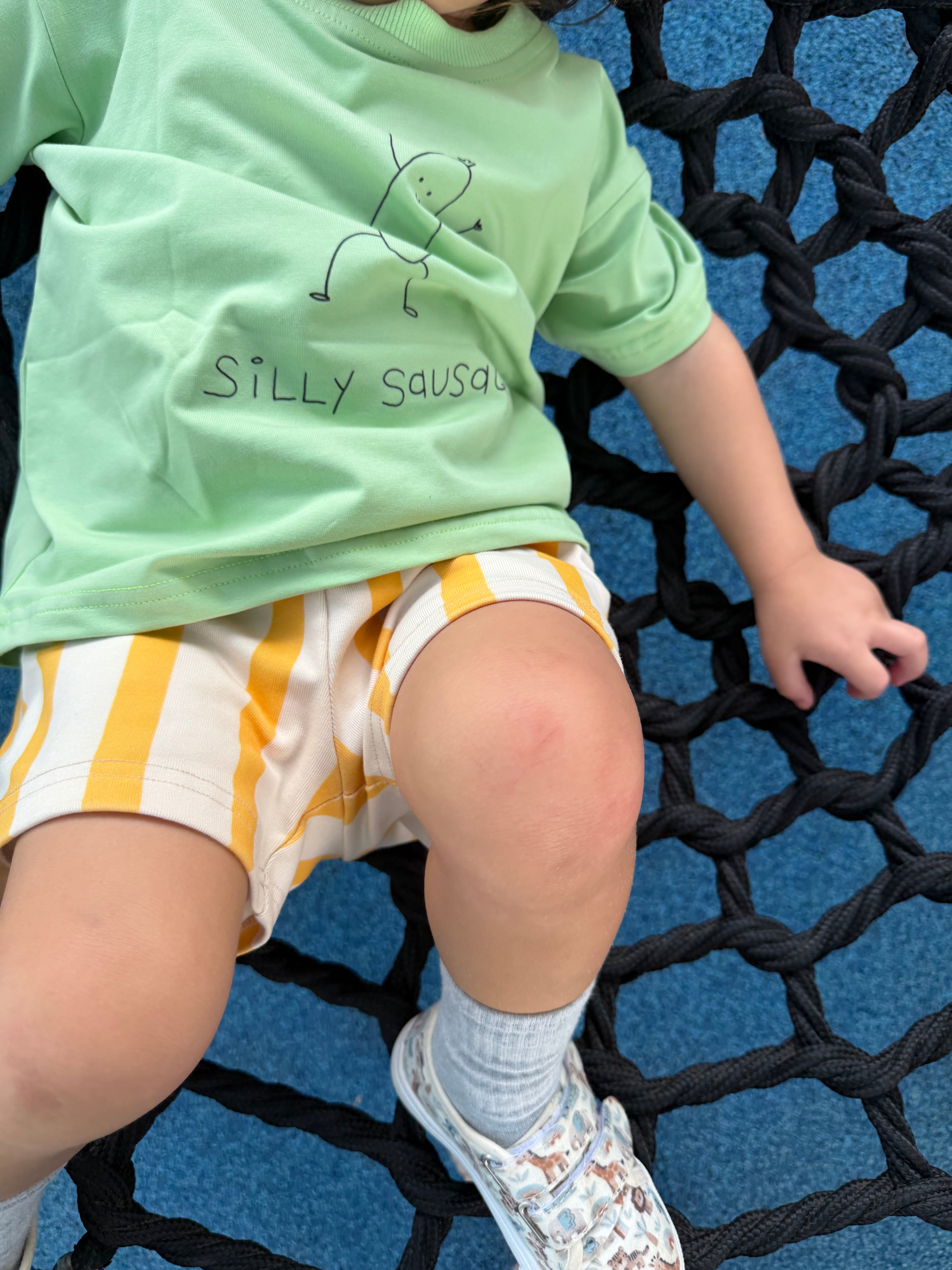Poss and Soss - Silly Sausage Tee - Matcha